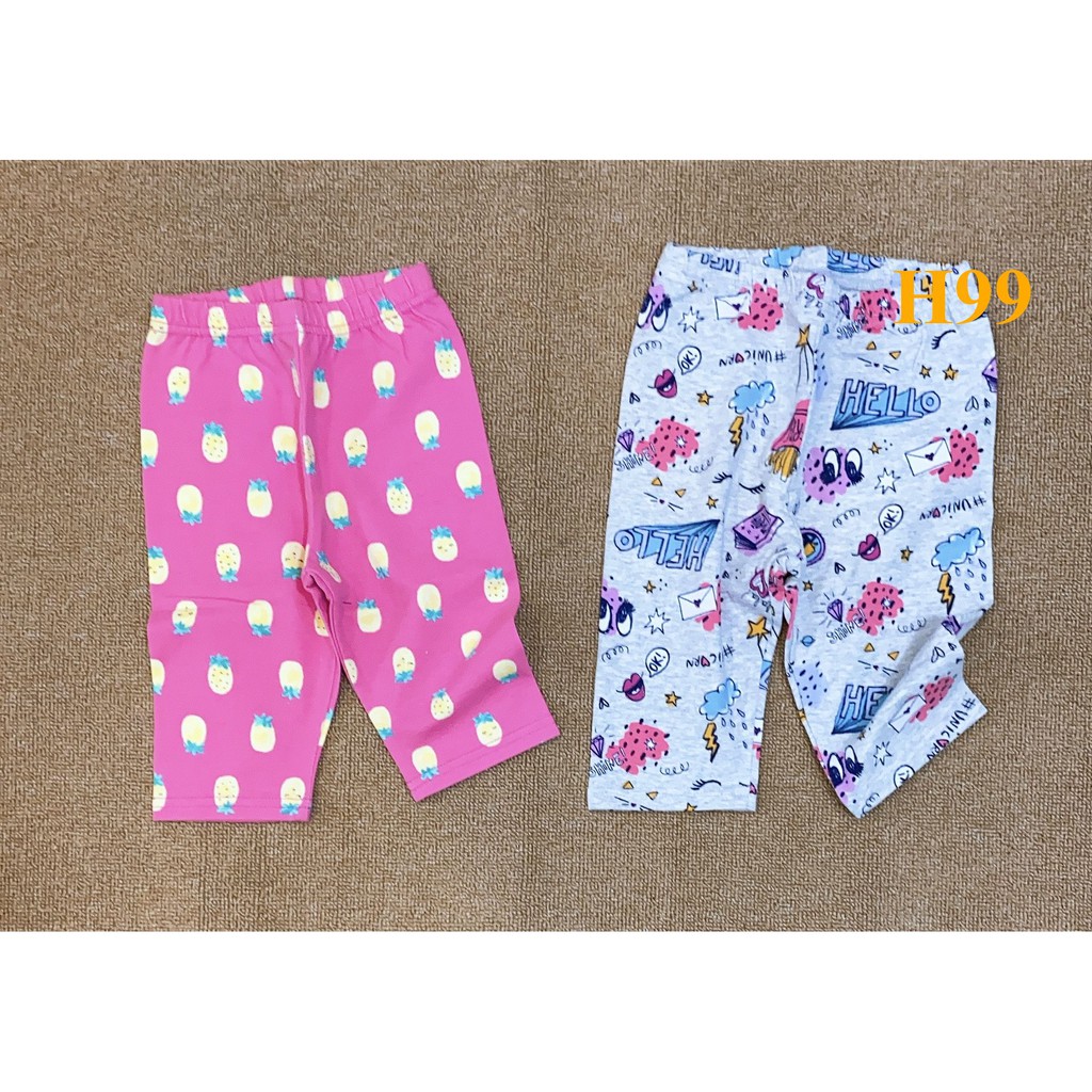 * Mã H99: Legging đùi cho bé gái cotton dư chất đẹp (BC 6458)