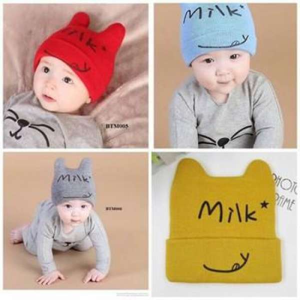 Mũ len mèo cho bé ( shop bán đan xen 2 mẫu )