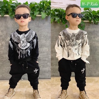 Bộ nỉ đại bàng cá tính cho bé trai từ 1 đến 4 tuổi