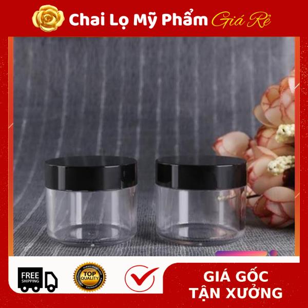 Hủ Đựng Kem ❤ RẺ VÔ ĐỊCH ❤ Hũ nhựa 20g nắp đen , Hũ chiết kem , chai lọ chiết mỹ phẩm , phụ kiện du lịch