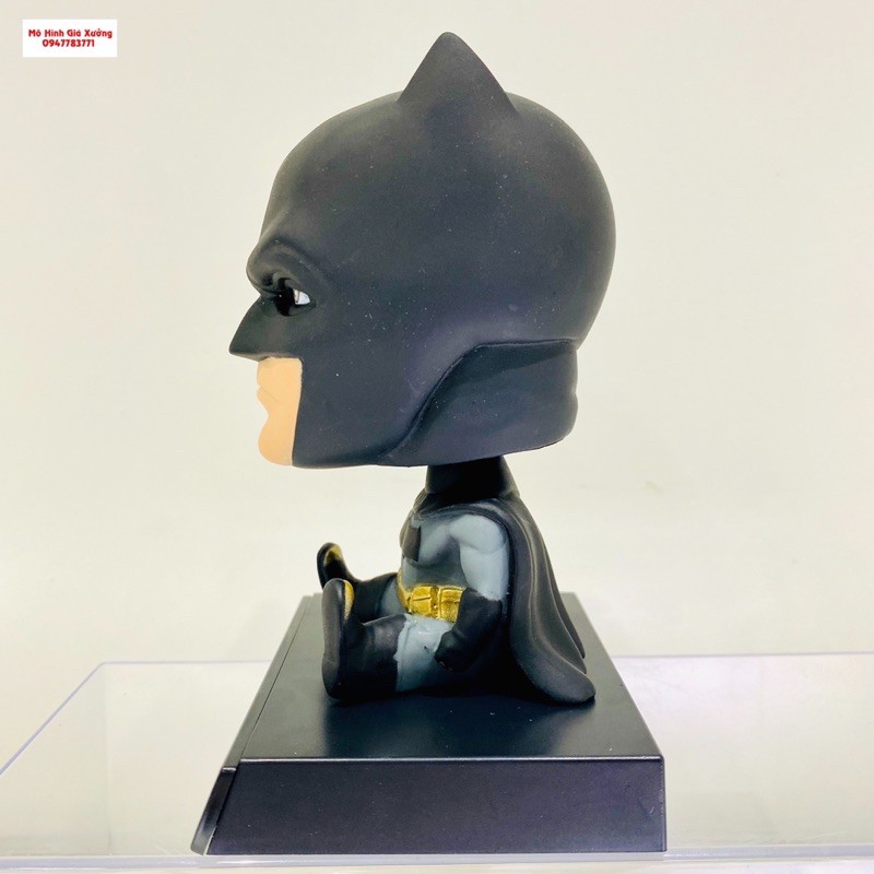 Mô Hình BatMan Chibi lắc đầu - Trang trí taplo ô tô - Trang trí bàn học bàn , bàn làm việc - Kê Điện Thoại - Figure DC