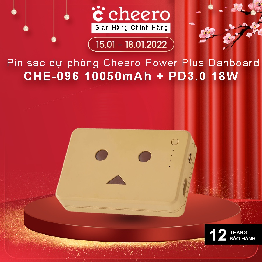 Pin Sạc Dự Phòng Cheero Power Plus Danboard Version PD18W CHE-096 10050mAh - Hàng Chính Hãng