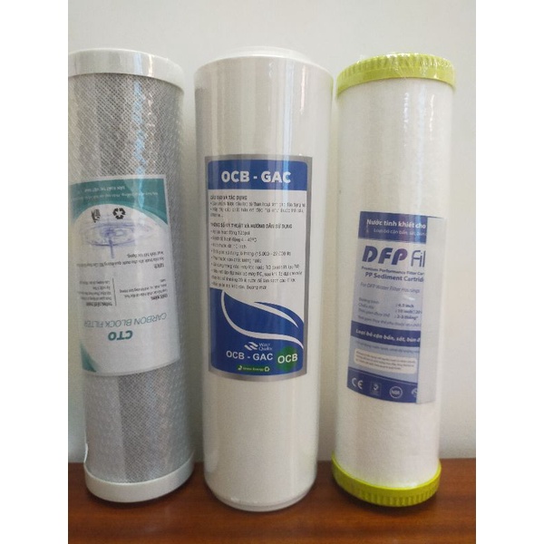 Bộ lõi lọc nước gia đình 10lit/hthay thế cho các loại máy lọc nước