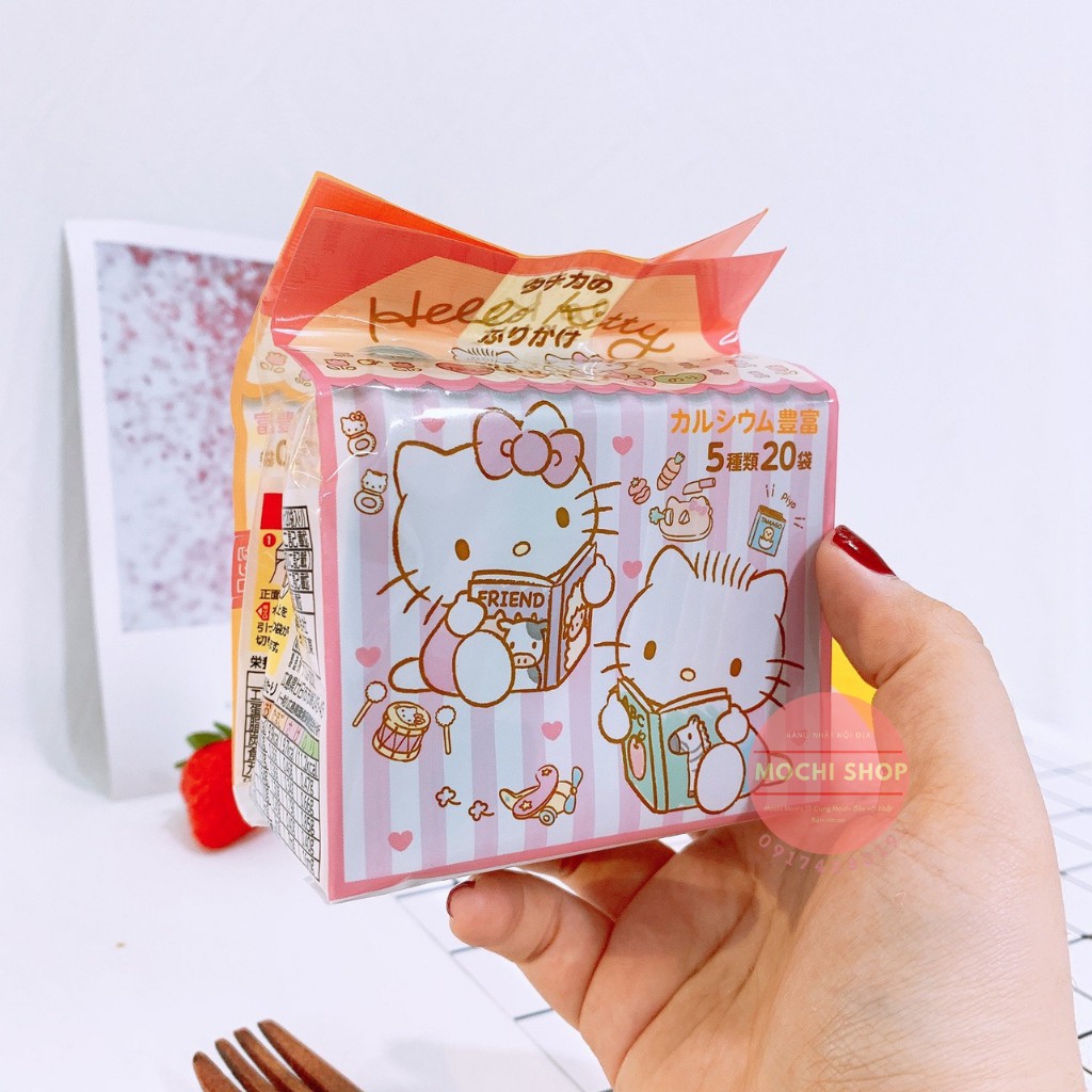[Date 2024] Gia vị rắc cơm Hello Kitty cho bé (20 gói nhỏ)