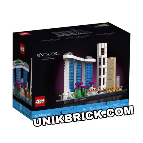 [CÓ HÀNG] Lego UNIK BRICK LEGO Architecture 21057 Singapore Mô Hình Kiến Trúc Thành Phố Singapore ch