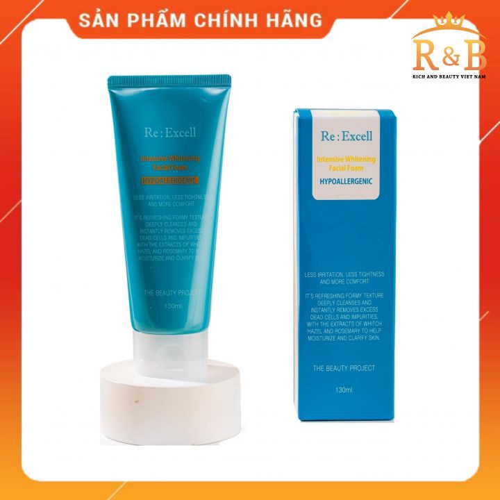 intensive whitening facial foam
