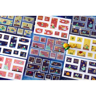 20 sticker tem thư Hoàng Tử Bé 10 kiểu