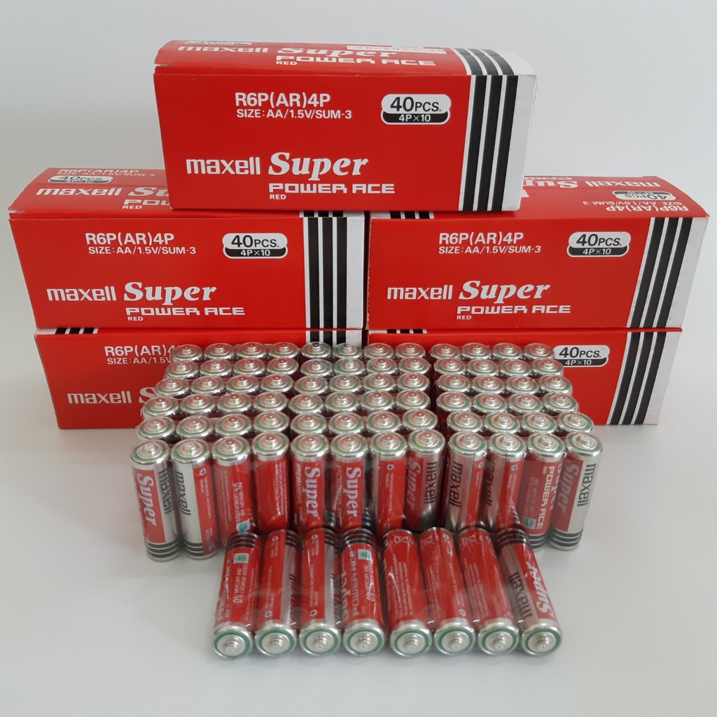 Set 4 Viên Pin Tiểu Super Maxell AA 1.5V