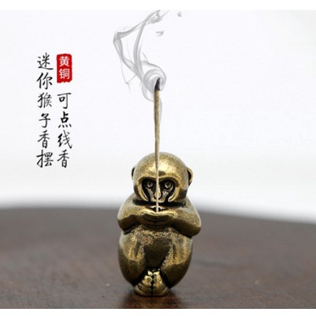 Tượng Khỉ mini bằng đồng 🎁FREESHIP🎁Tượng Khỉ phụ kiện tiểu cảnh, bàn trà, bàn làm việc