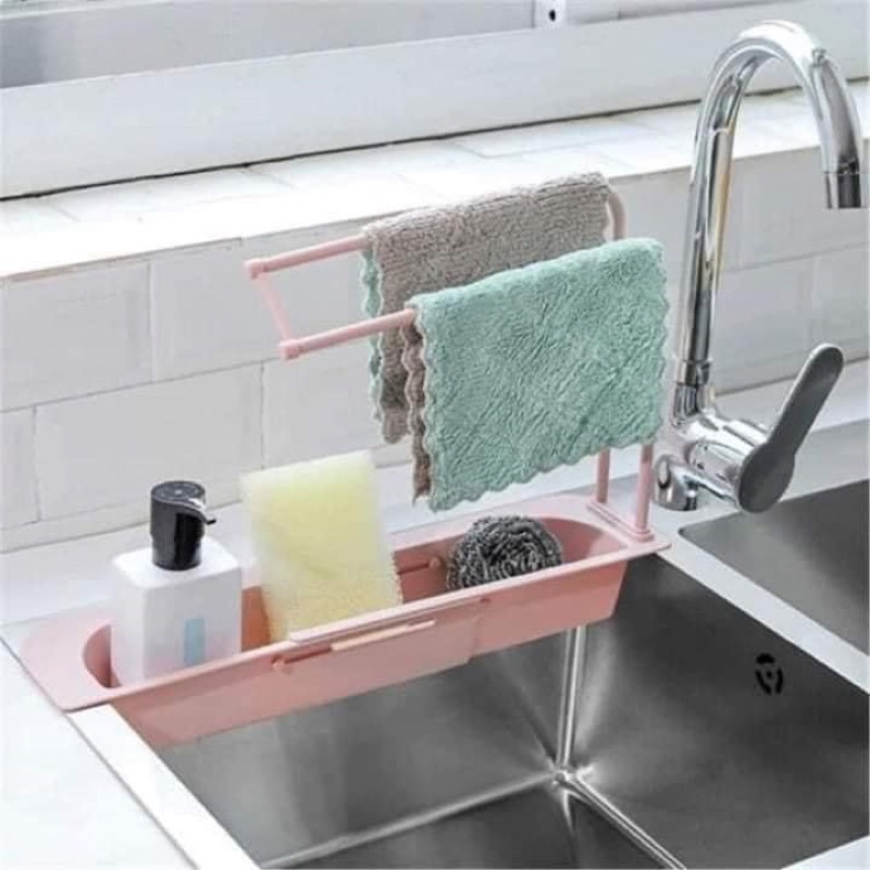 Khay rút gọn cài bồn rửa tiện lợi