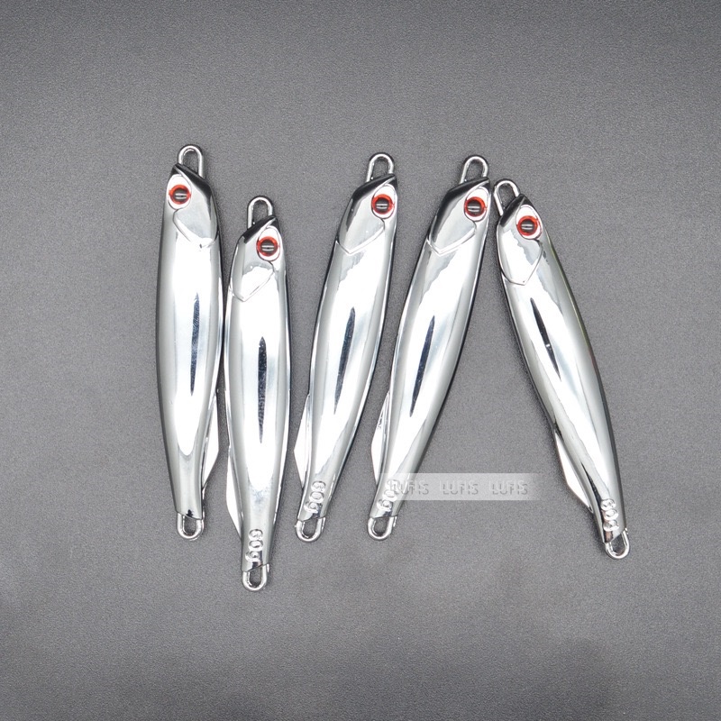 1 cái 30g / 40g / 60g mồi câu cá mạ điện tấm sắt cá chì