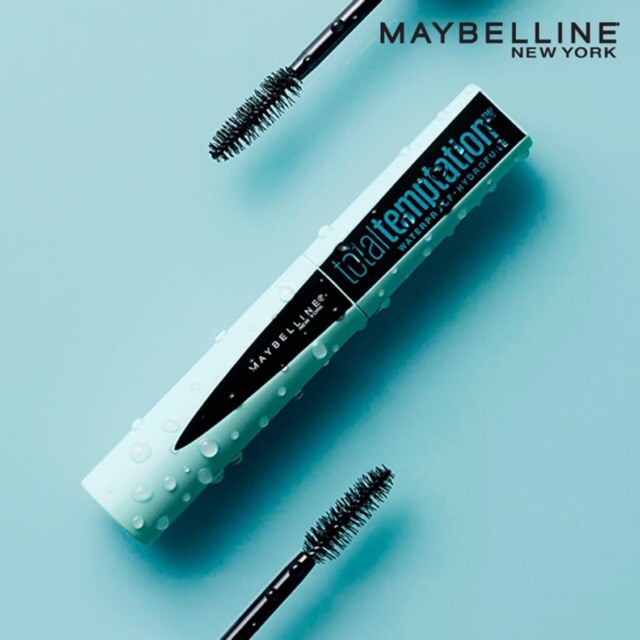 [Hàng USA] Mascara Maybelline Total Temptation Waterproof chống nước làm dày và dài mi (90ml)