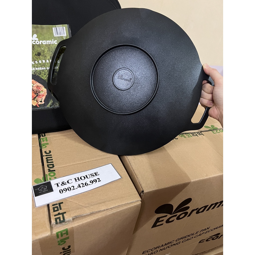 Chảo Đá Nướng Thịt Ecoramic Chống Dính 33CM 36CM Chính Hãng