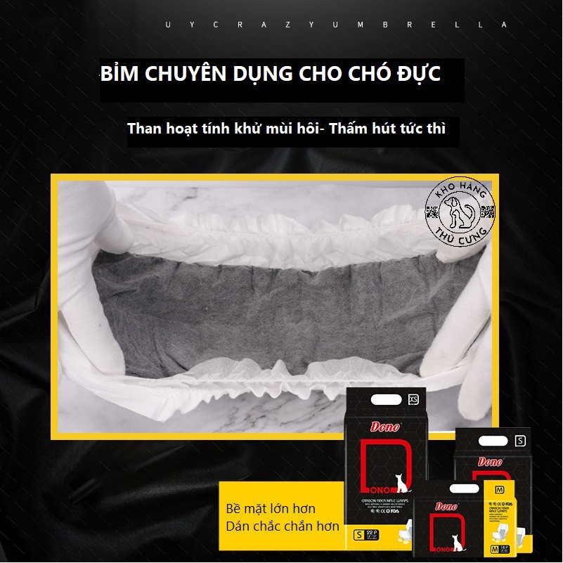 BỈM DONO THAN HOẠT TÍNH KHỬ MÙI 26 MIẾNG - DÀNH CHO CHÓ ĐỰC