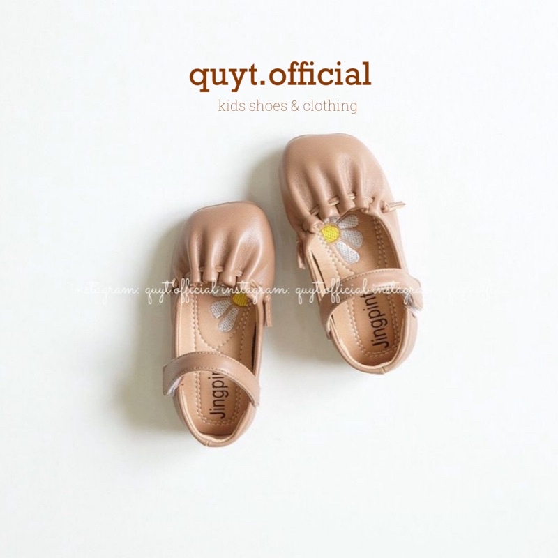 [Có sẵn/ Ảnh tự chụp] Giày búp bê bé gái chun mũi tiệm nhà Quýt