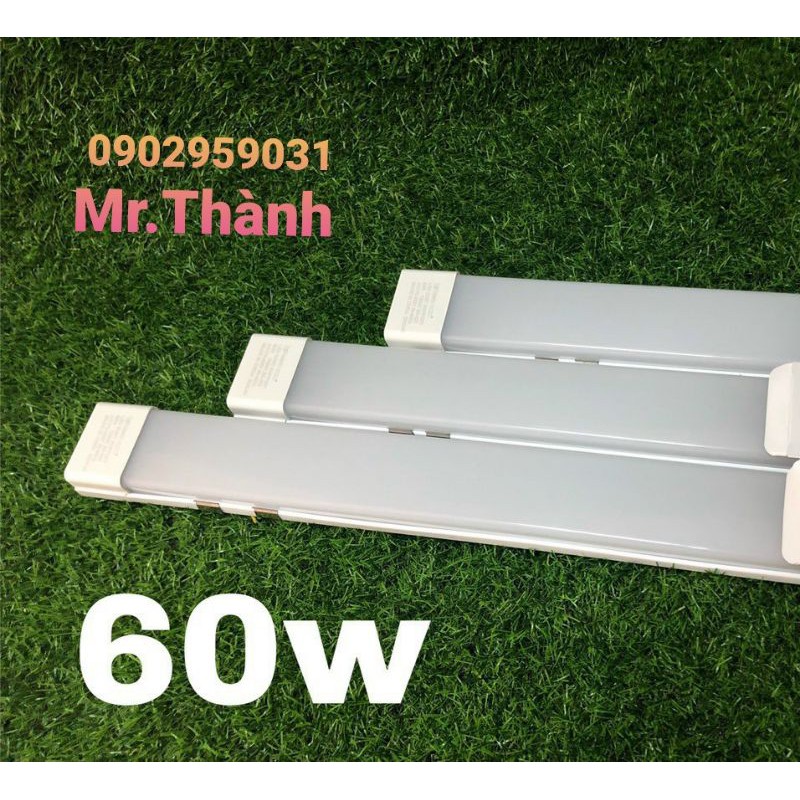 Đèn tuýp LED bán nguyệt 1m2 60W đầu vuông