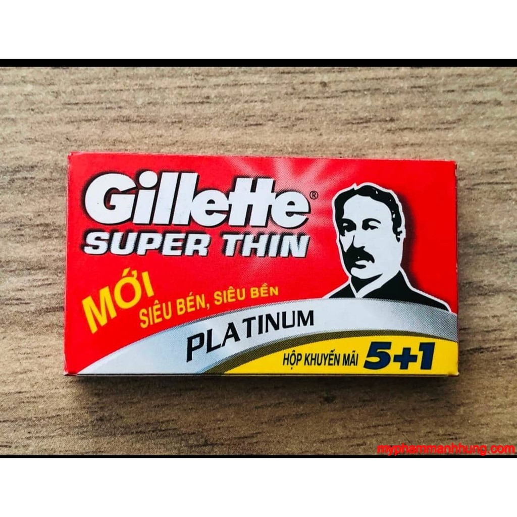 Lưỡi Lam Gillette - Hộp 100 Lưỡi (20 hộp nhỏ, mỗi hộp 5 lưỡi)