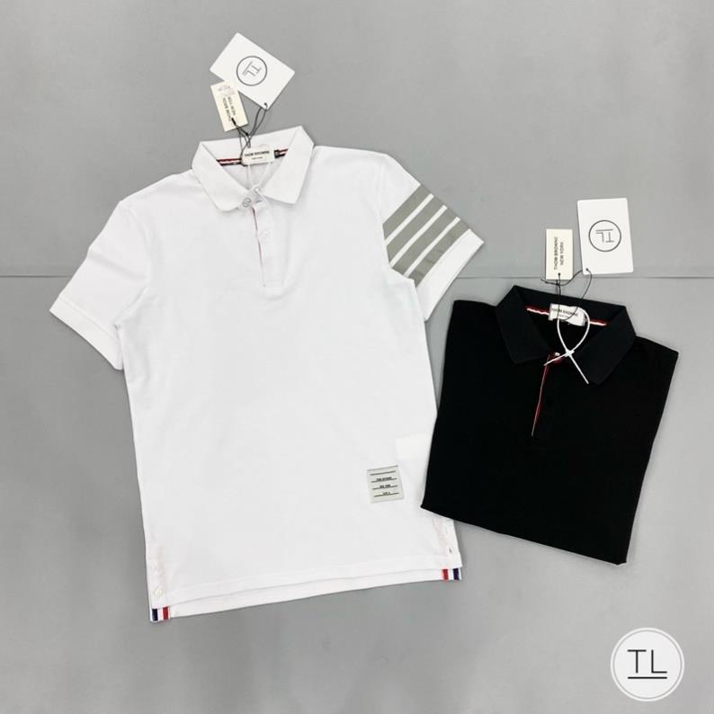 Áo Phông Nam THOM cao cấp phối màu trẻ trung - Áo Polo Đơn Giản Cho Nam