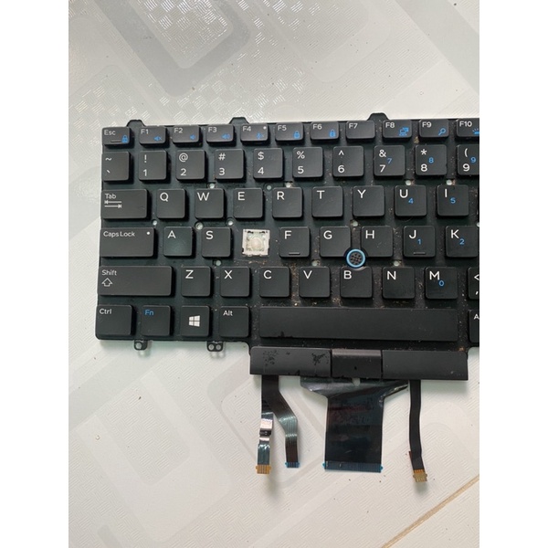 Xác bàn phím  dell latitude e5450 e7450 có chuột đèn phím zin mất nút