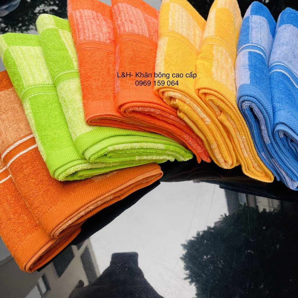 Khăn tắm kẻ Caro Tân Thịnh, KT 50x100cm