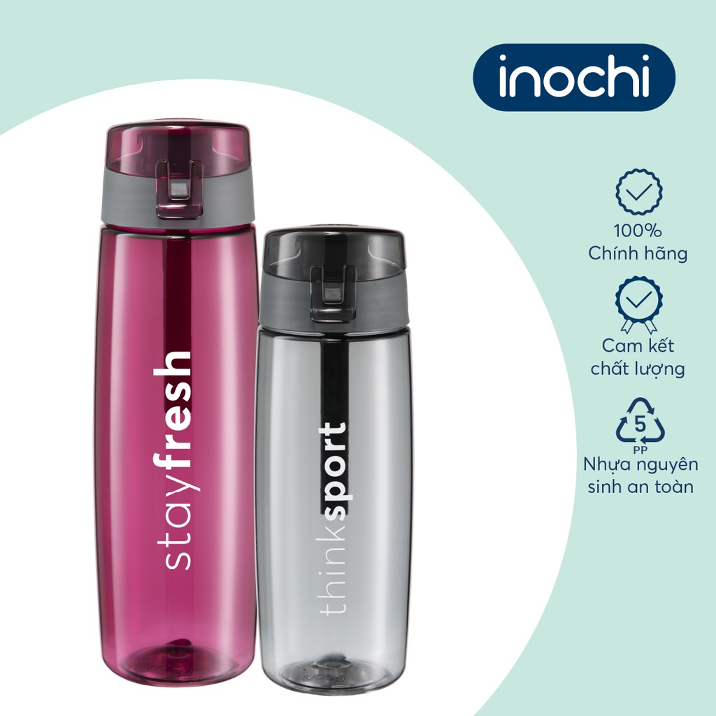 Bình nước thể thao Inochi - Kita Active 500/700ml (Nhiều màu)