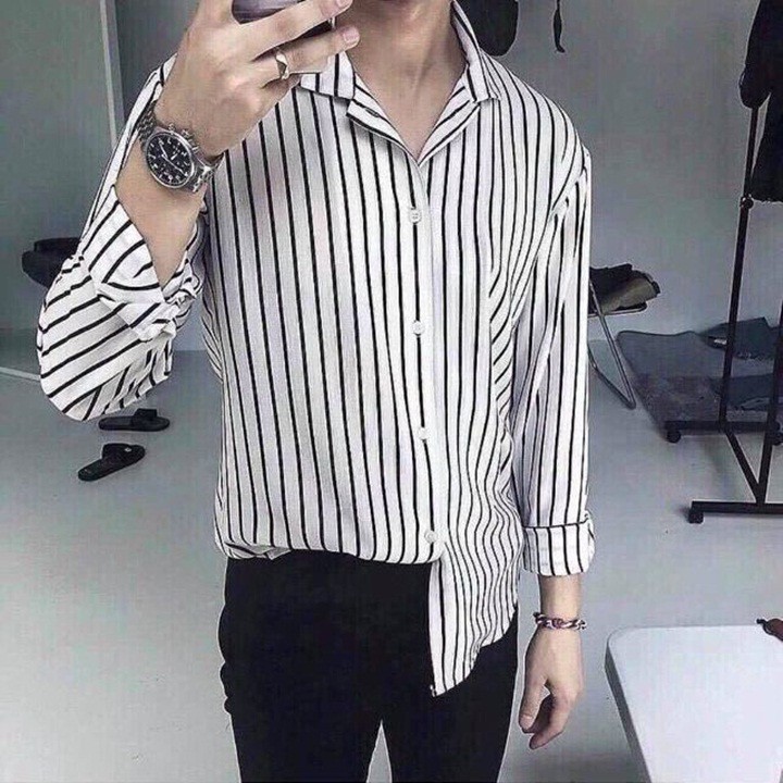 Áo Sơ Mi Dài Tay Cổ Bẻ Nam Cao Cấp , Vải Lụa Không Nhăn Không xù | BigBuy360 - bigbuy360.vn