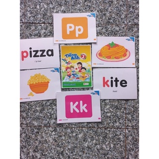 Flashcard tiếng anh BGD 1,2 khổ a5 , ép plastic 2 mặt
