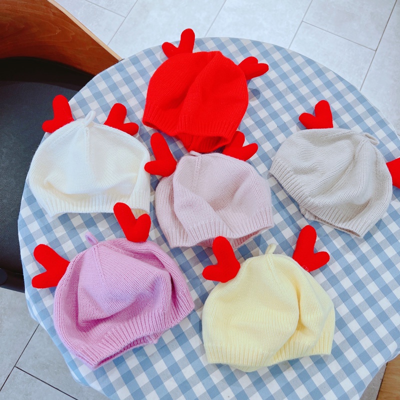 Mũ Beret Dệt Kim Phong Cách Thu Đông Mới Cho Bé Gái