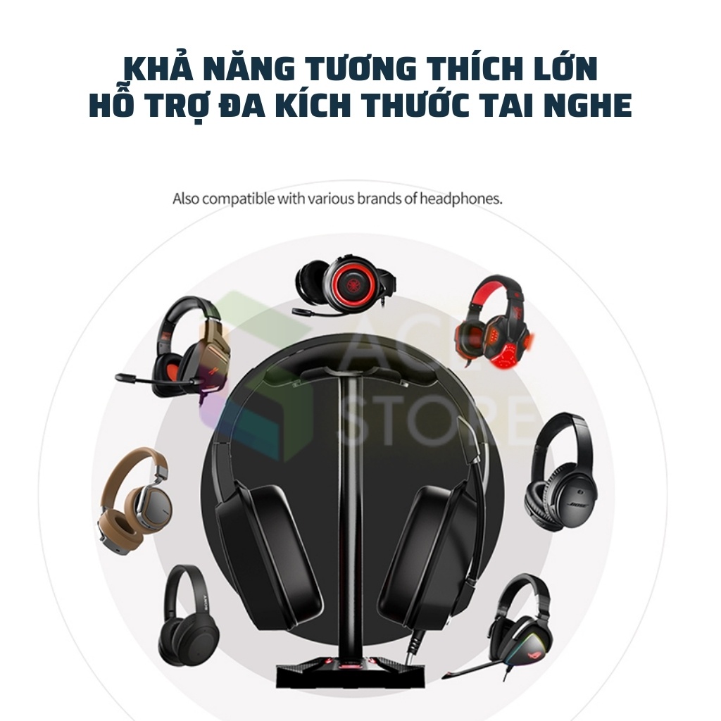 Plextone GP200 | Giá đỡ tai nghe chụp hợp kim nhôm - kiểu dáng gaming