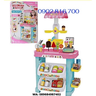 Đồ chơi Quầy tính tiền siêu thị bán kem 922-19 - Đồ chơi nhà bếp - bán hàng cho bé