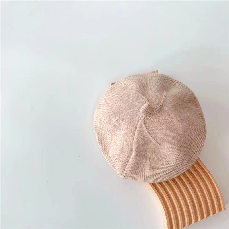 Mũ Nồi Đan Len Màu Sắc Ngọt Ngào Thời Trang Mùa Thu Cho Bé Gái