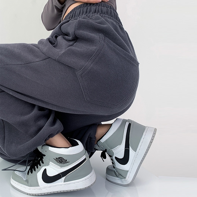 NRVP Quần thể thao ống rộng phong cách thời trang Hàn Quốc dành cho nam và nữ