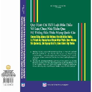 Sách - Quy Định Chi Tiết Luật Đấu Thầu Về Lựa Chọn Nhà Thầu Qua Hệ Thống Đấu Thầu Mạng Quốc Gia Cung Cấp