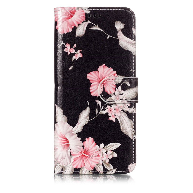 Bao da điện thoại gập kiêm ví hình hoa cho Samsung S9 S9 Plus S8 S8 Plus