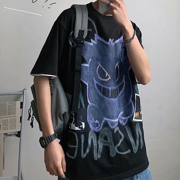 Áo thun tay ngắn in hình hoạt hình thời trang cá tính