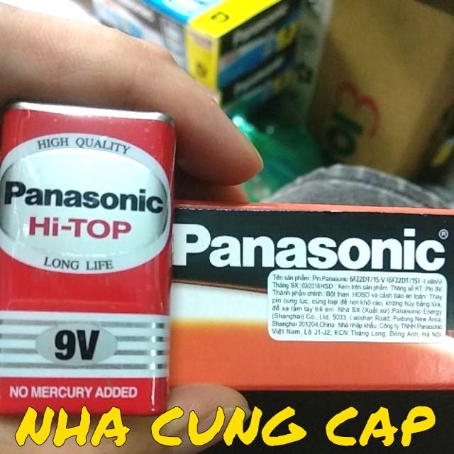 (GIÁ HỦY DIỆT) PIN 9V PANASONIC HI-TOP CARBON