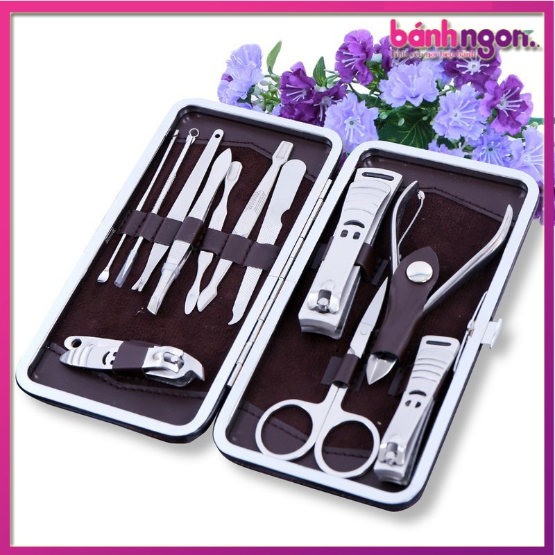 Bộ Kìm Cắt Móng Tay 12 Món Chất Liệu Thép Không Gỉ Cao Cấp Siêu Tiện Dụng