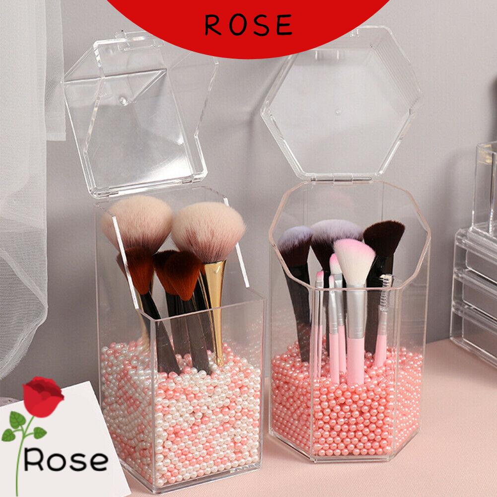 Hộp đựng cọ trang điểm bằng acrylic trong suốt