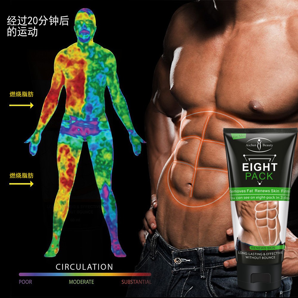 Kem Tan Mỡ Bụng Eight Pack Đốt Cháy Mỡ Thừa Siêu Nhanh