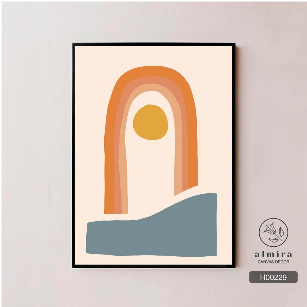 🔆 Bức tranh treo nội thất tone màu pastal cổ điển - tặng đinh treo tường 3 chân [H002] | BigBuy360 - bigbuy360.vn