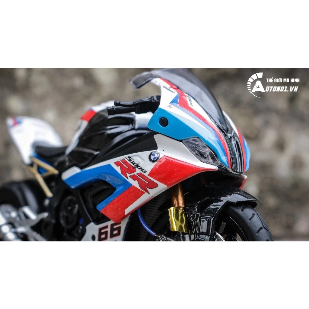 MÔ HÌNH BMW S1000RR CUSTOM TRICOLOR VERSION 1:12 AUTONO1 D039