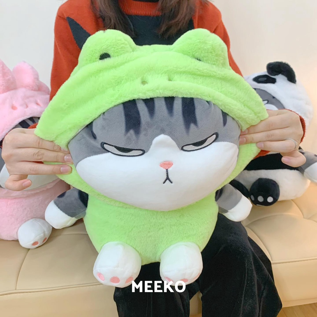 Thú nhồi bông Mèo hoàng thượng cosplay thú Pika Cat 3 phiên bản MEEKO