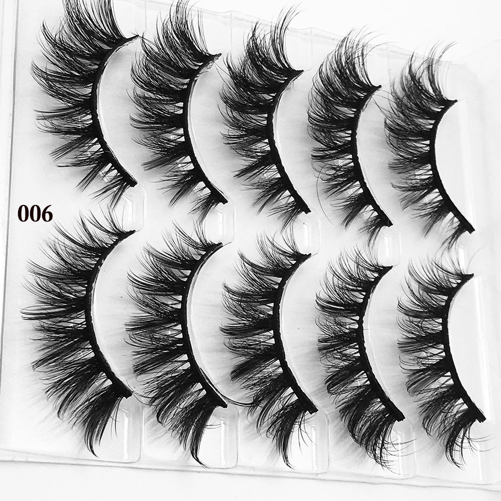 Set 5 cặp lông mi giả MIHAN1 SKONHED tạo hiệu ứng 3D tự nhiên cho mắt đẹp