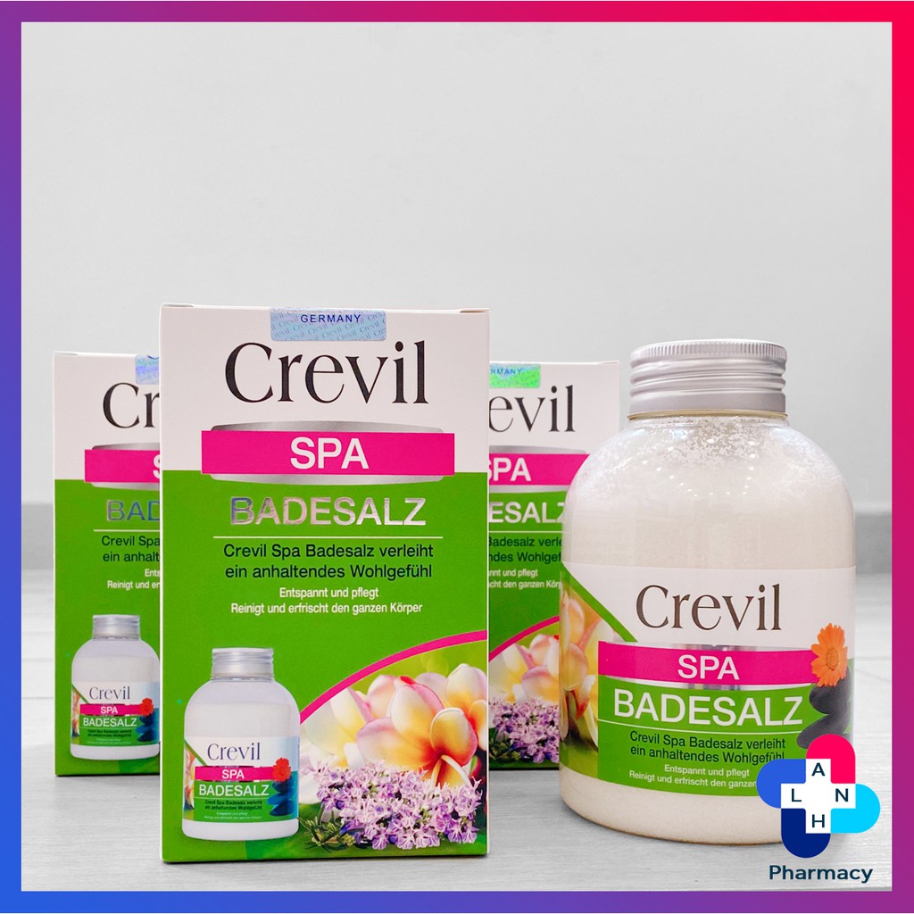 CREVIL SPA BADESALZ - Muối khoáng tắm, tẩy da chết.