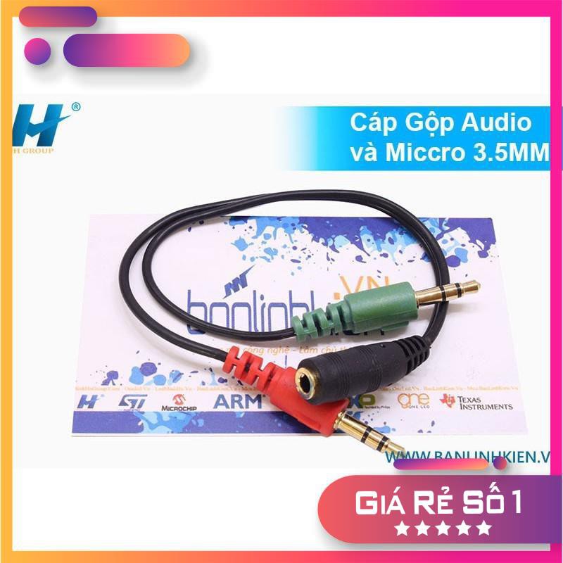 Cáp Gộp Audio Và Micro 3.5MM