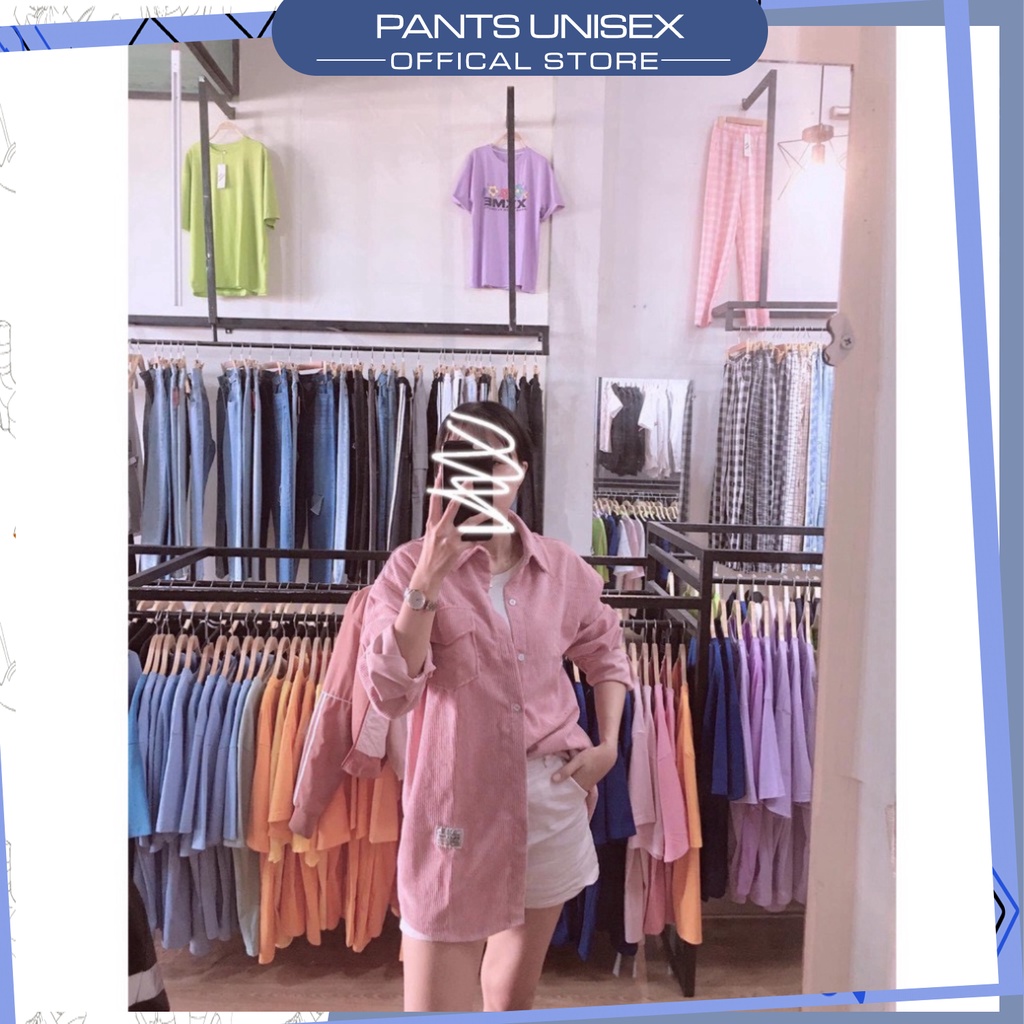 ⚡ Áo Sơmi Nhung Kupi form rộng/Nam Nữ Unisex Pantsunisex✨