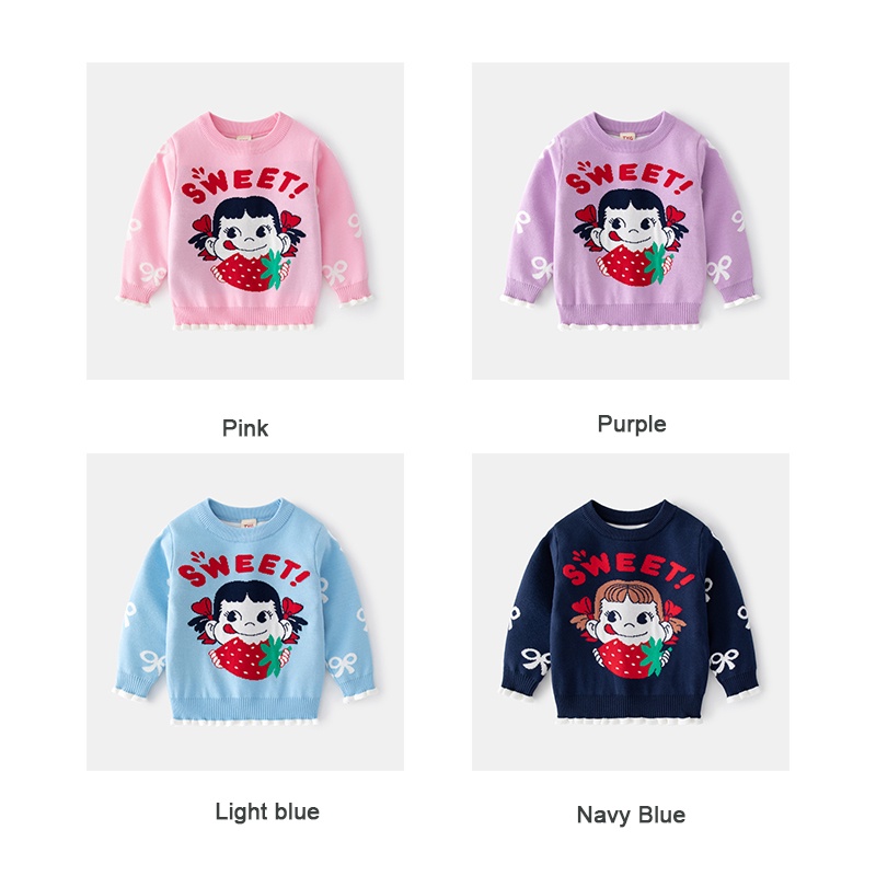 Áo sweater IQ Angel chất liệu cotton hai lớp cao cấp thời trang cho bé