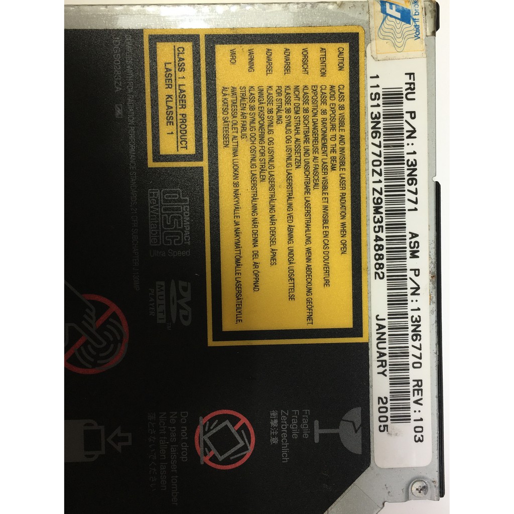 Ổ đĩa quang Laptop tháo máy DVD RW Panasonic UJDA755 chuẩn IDE 9,5mm