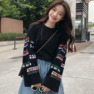 ÁO PHÔNG TAY DÀI HỌA TIẾT
