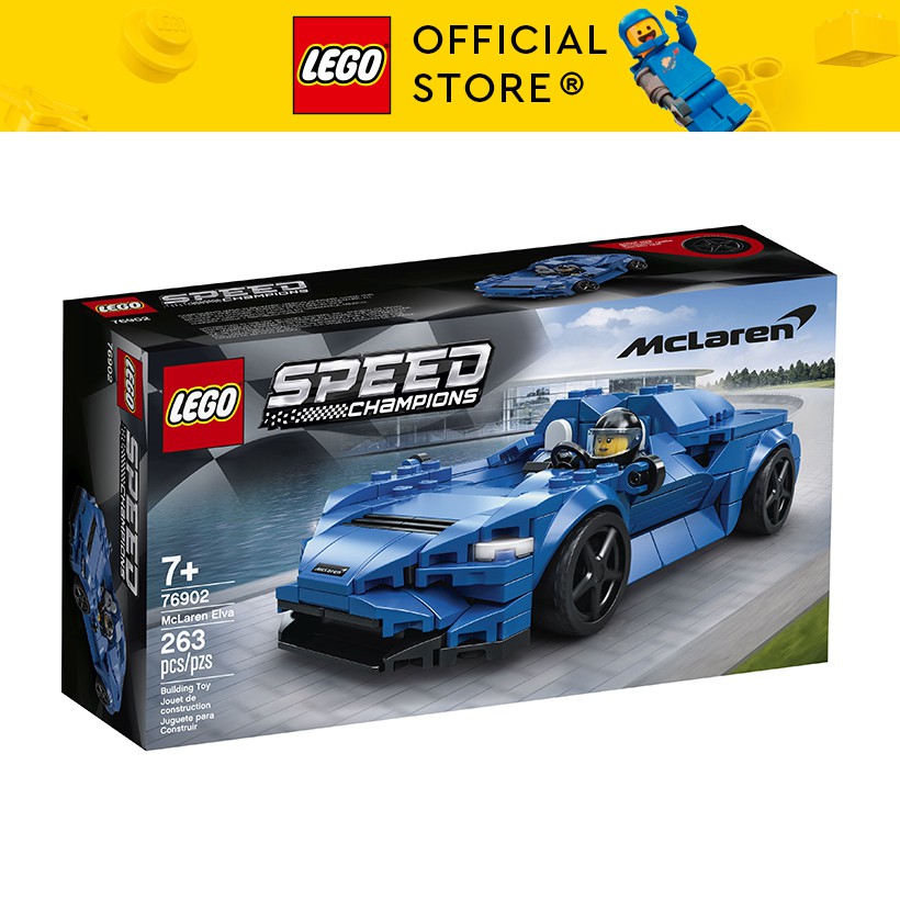 LEGO Speed Champions 76902 Siêu Xe Mclaren Elva (263 chi tiết)